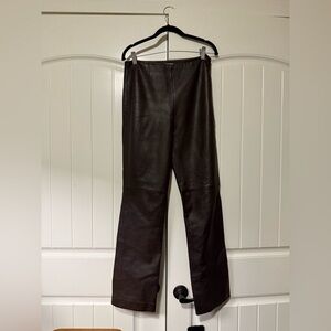Soft Brown Leather Pants